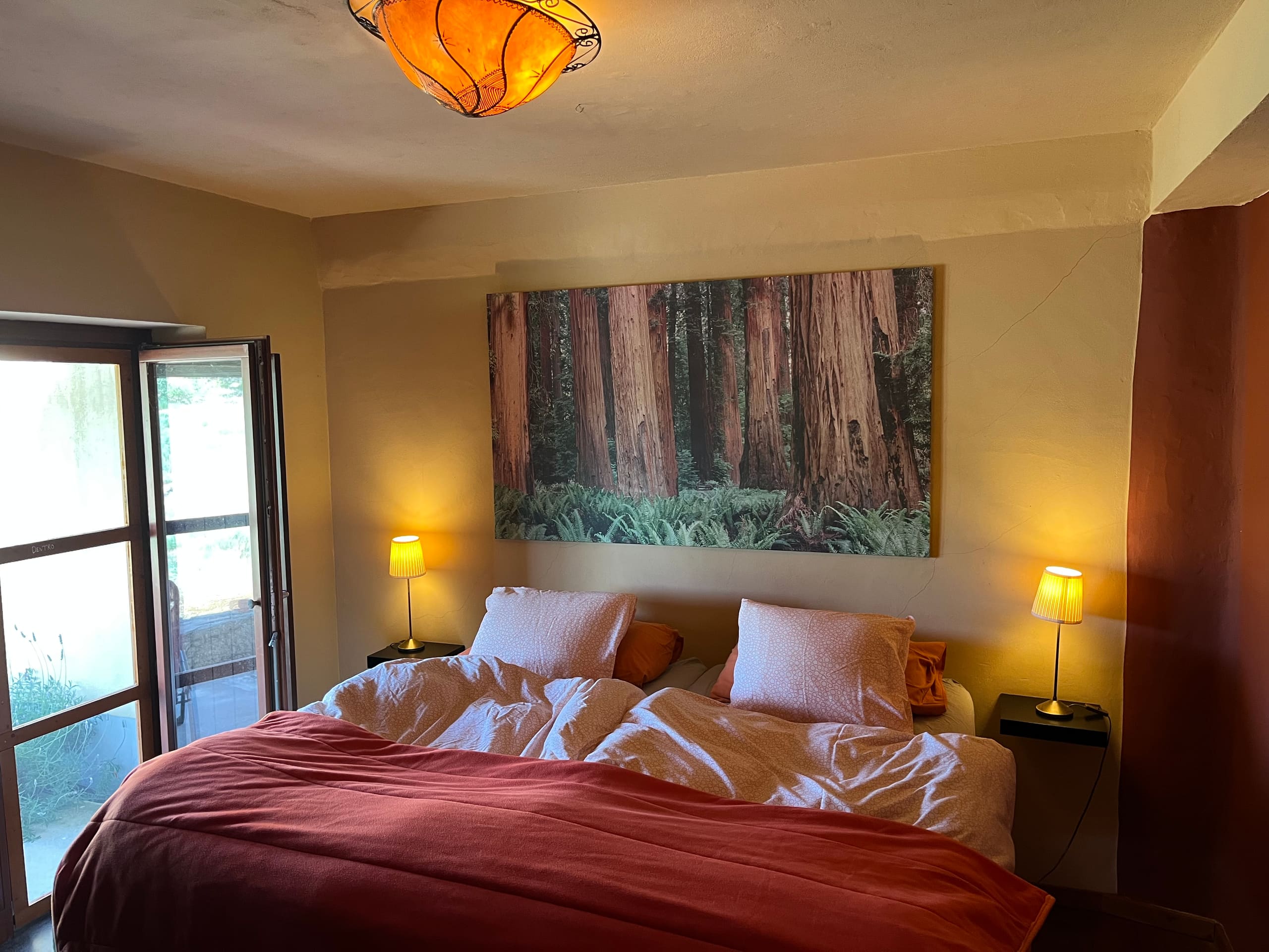 Schlafzimmer der Ferienwohnung Casa Terra.