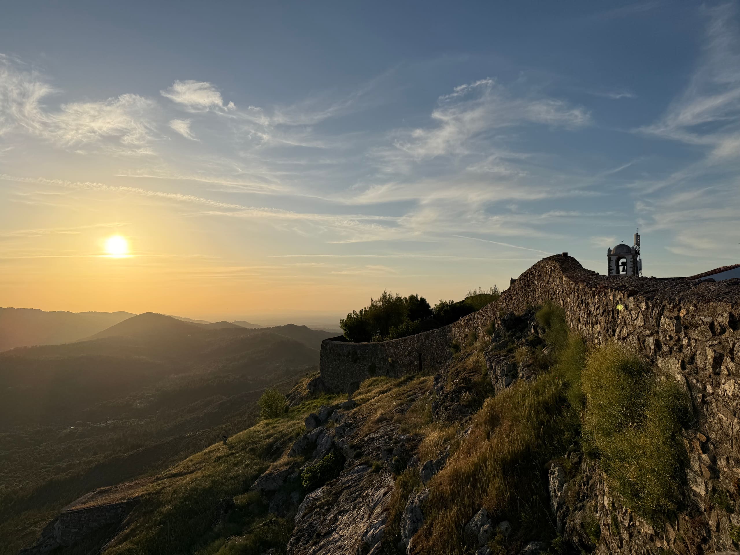 Marvão im Sonnenuntergang.