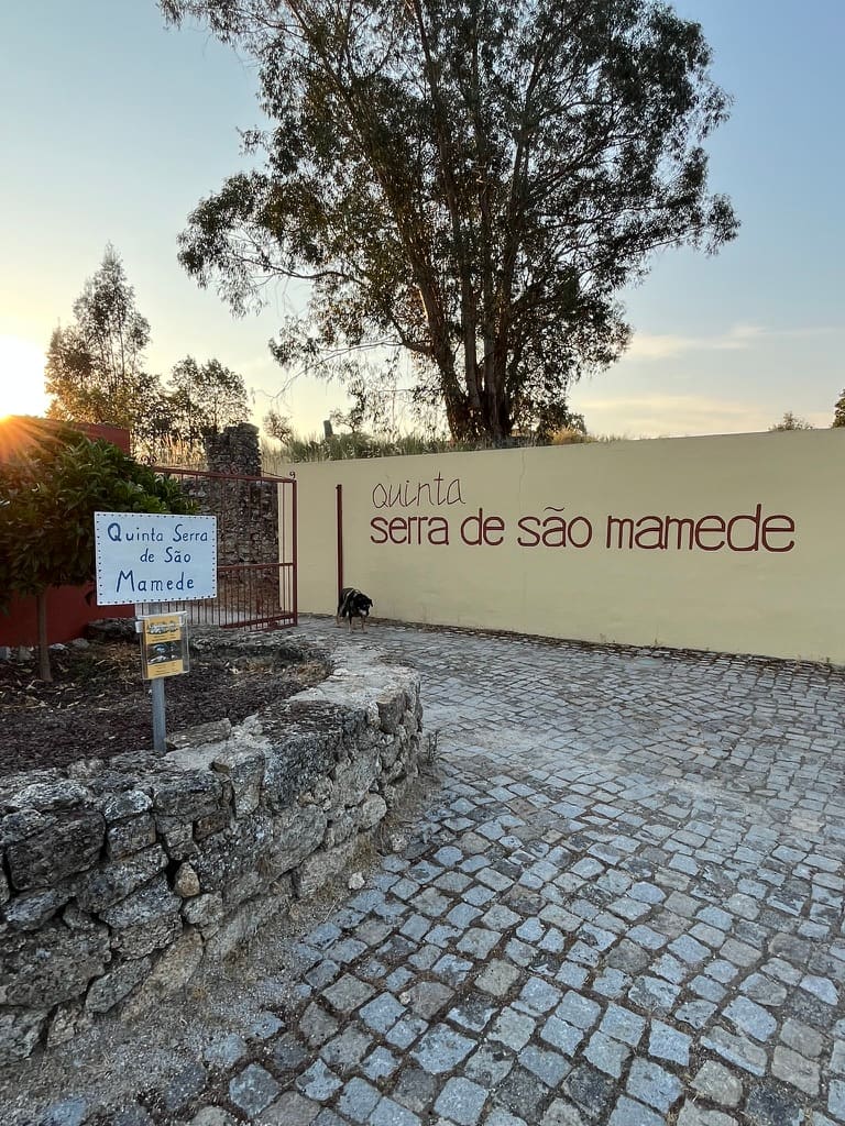 Einfahrt zur Quinta Serra de São Mamede.